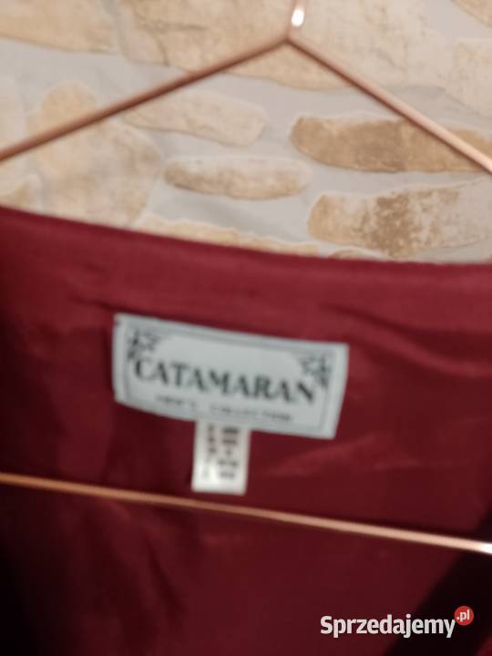 XLXXL CatamaranBordowa kamizelka garniturowa z Kraków