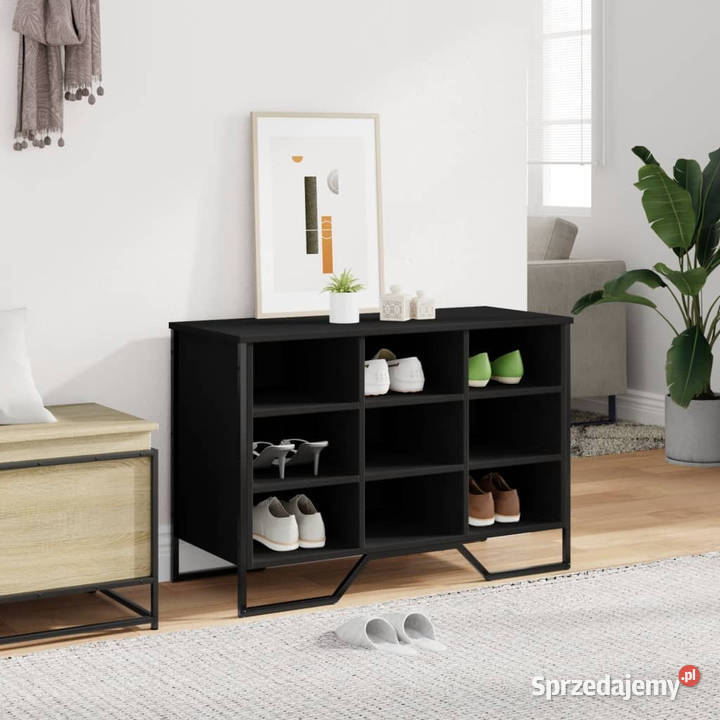 Szafka na buty czarna 90x38x615 materiał mazowieckie Warszawa