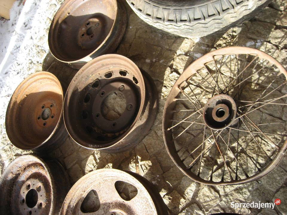 Stare felgi nitowane przedwojenne wanderer horch Marciszów