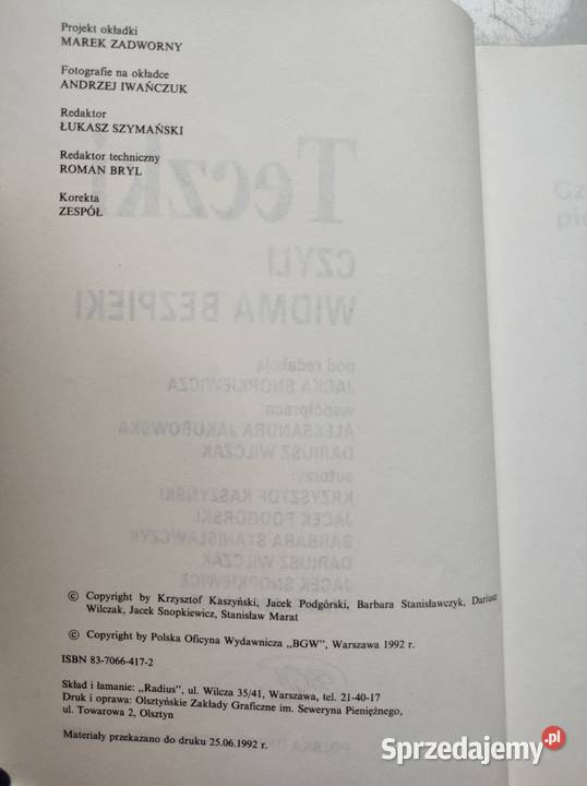Teczki czyli widma bezpieki Jacek Snopkiewicz miękka świętokrzyskie Kielce