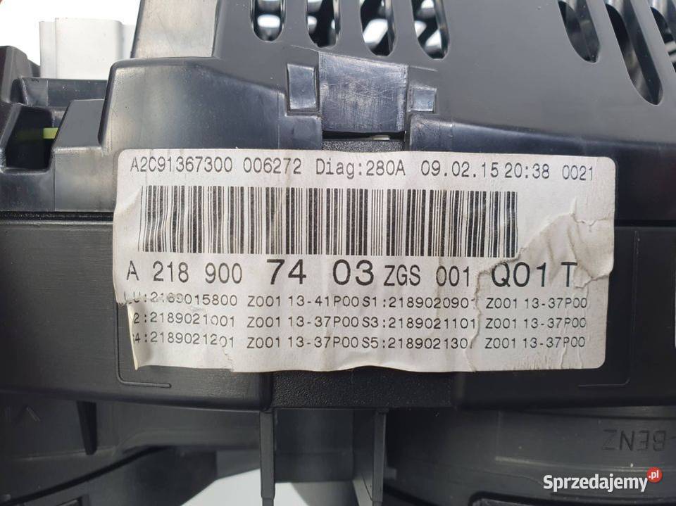 LICZNIK ZEGAR MERCEDES CLS 400 W218 A2189007403