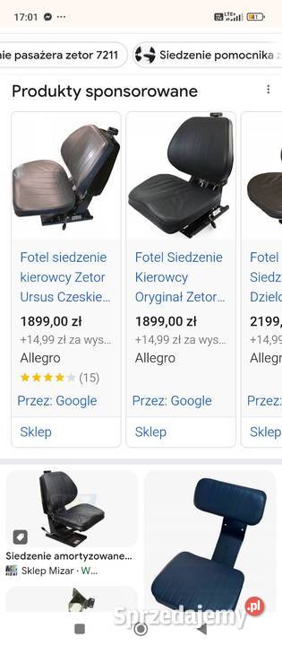 Siedzenie Zetor Orginalne Pisklaki
