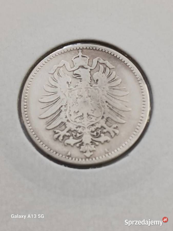 1 Marka Prusy 1875 r 7 mennica A Konin