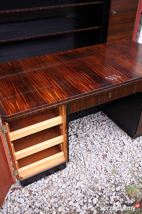 Gabinet art deco heban makassar biurko i