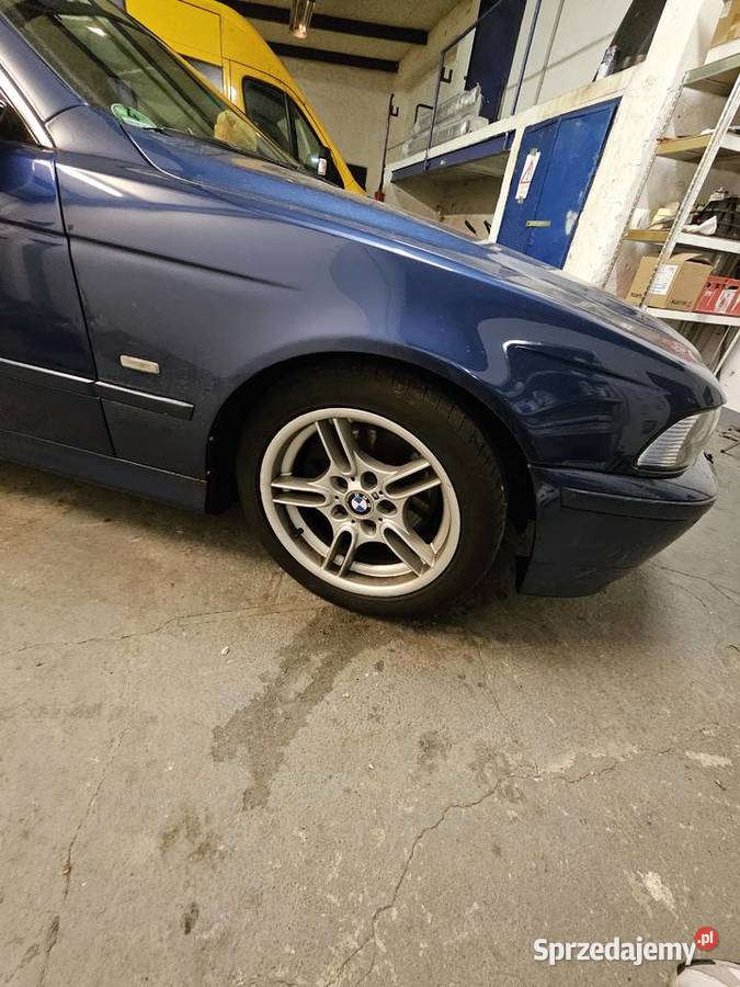 Bmw E39 kombi niebieska seria 5 kombi hak i LPG manualna Elbląg