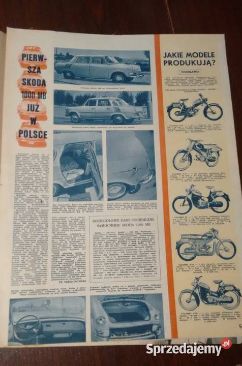 MOTOR 27 1964 skoda 1000 mb 2051 podkarpackie Stalowa Wola sprzedam