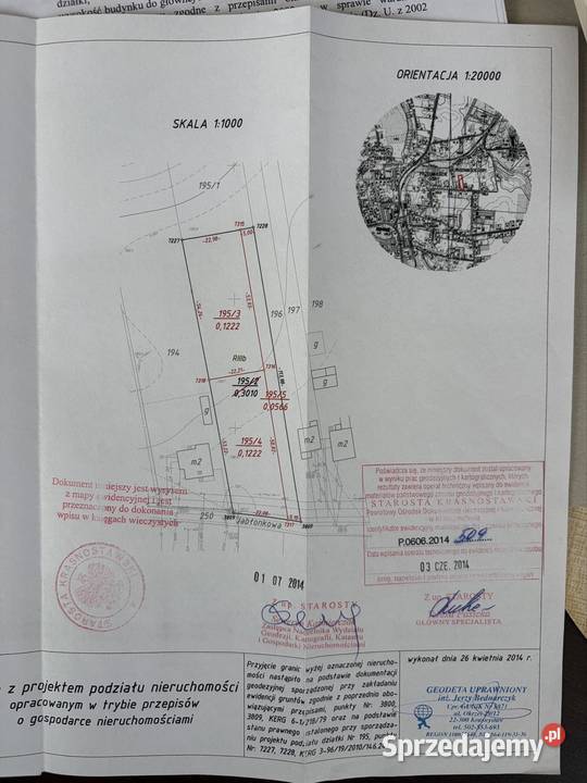 Działka budowlana Krasnystaw ulica Jablonkowa Sprzedaż