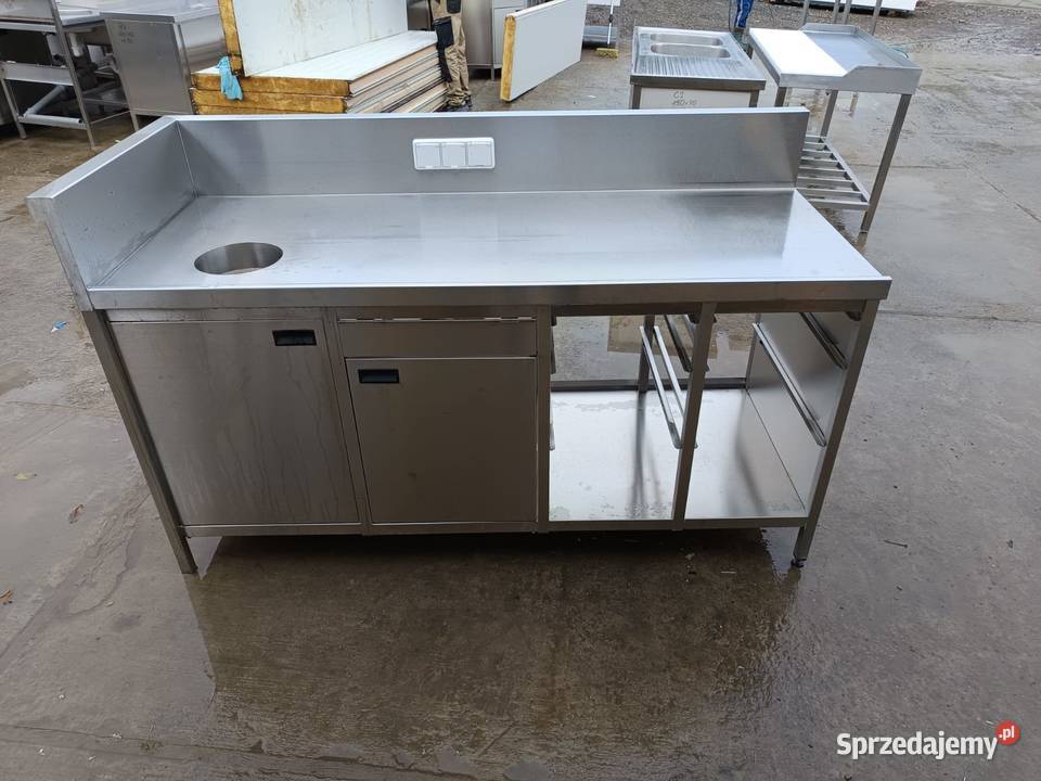 Szafka nierdzewna gastronomiczna blat nierdzewny Laskowa