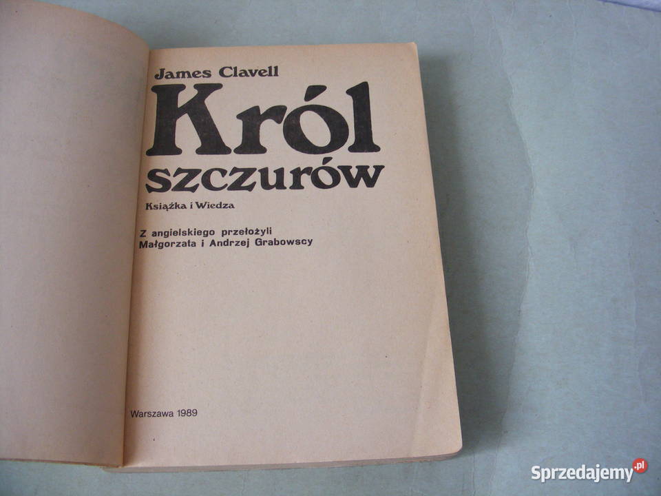Król szczurów Clavell Diariusz najmniejszy Oborniki Śląskie sprzedam