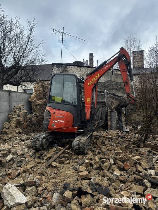 Minikoparki roboty ziemne wyburzenia i rozbiórki Rozbiórki i wyburzenia usługi budowlane
