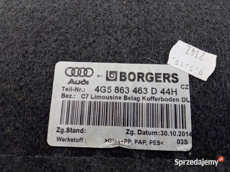 PODŁOGA BAGAŻNIKA BOCZEK LEWY PRAWY KOMPLET Tapicerki samochodowe świętokrzyskie