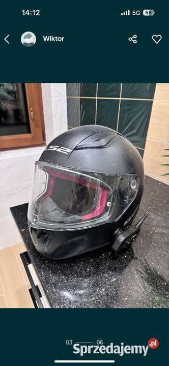 kask motocyklowy ls2 interkom ejeas v6 łódzkie sprzedam