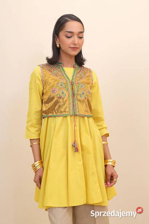 Złota kamizelka bolerko gorset XL 42 etno folk Szczecin