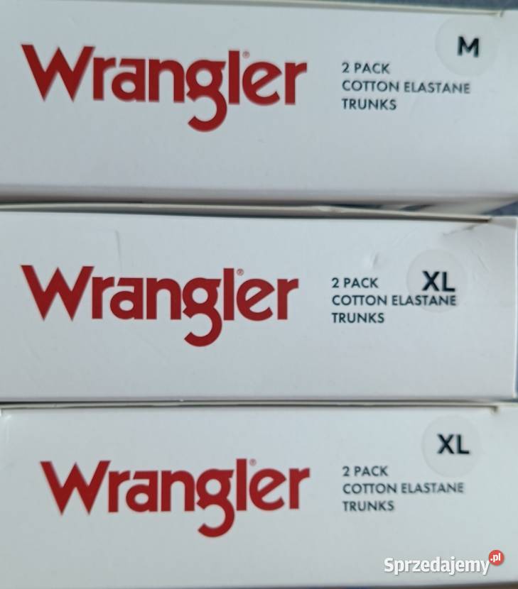 WRANGLER bokserki męskie 2pak rozmiar M 8489 95 sprzedam