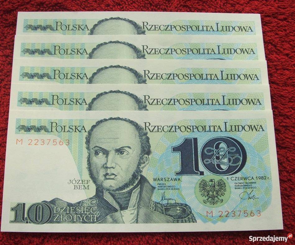POLSKA PRL 10 GEN JÓZEF BEM Banknot UNC 1 Katowice sprzedam