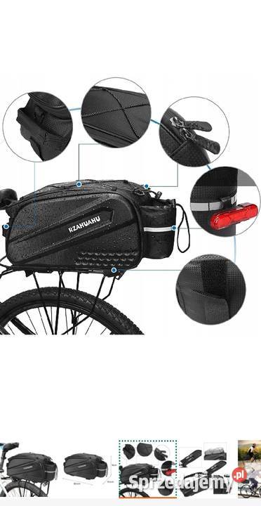 Sakwa rowerowa tylna 10L TORBA NA BAGAŻNIK Andrychów