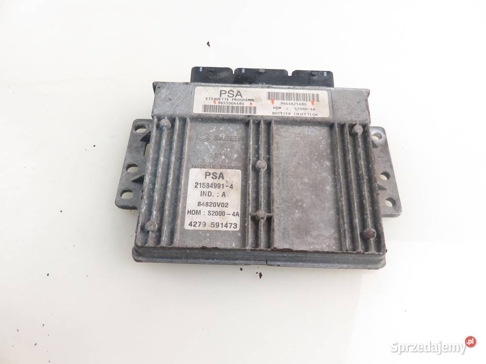 STEROWNIK PEUGEOT 206 14 75 KFW 9655004480 osobowe