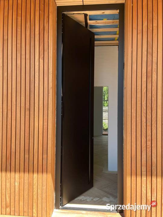 Nowoczesne drzwi aluminiowe wejściowe Schuco Budownictwo i akcesoria Nowy Sącz