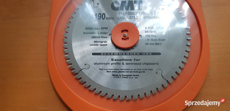 Sprzedam nową piłe CMT CMT 29619040M 190x30 mm sprzedam