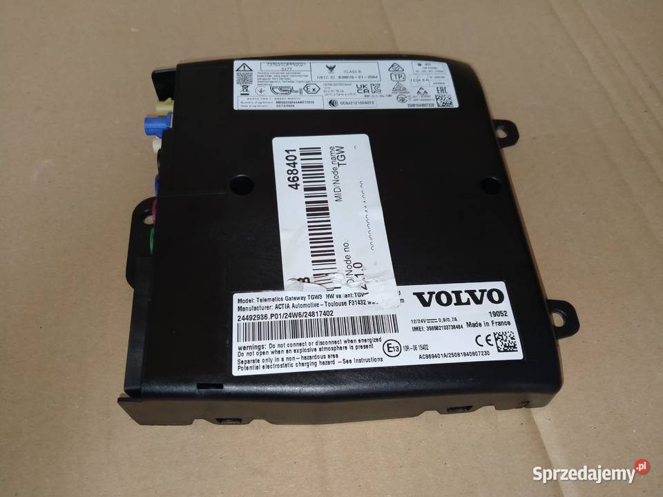 VOLVO FH MODUŁ TELEMATICS TGW3 24492936 ciężarowe