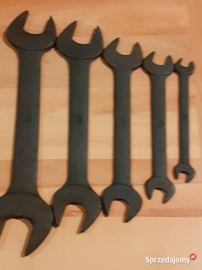 Klucze płaskie dwustronne Polskie PRL 5 Narzędzia Chorzów