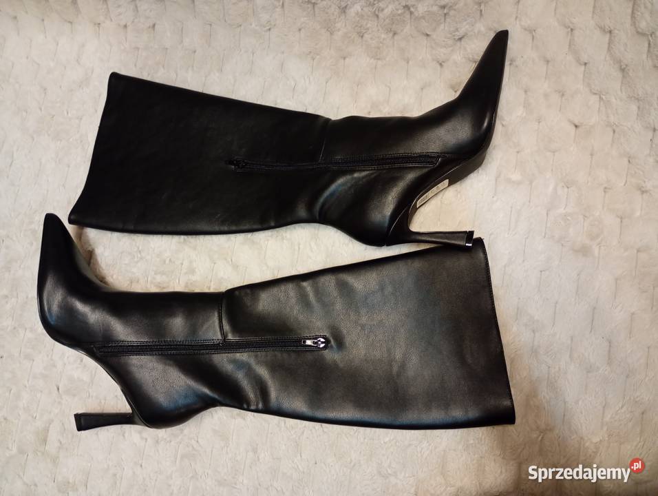 41 ASOS Design Czarne kozaki szpilki z Londynu sprzedam