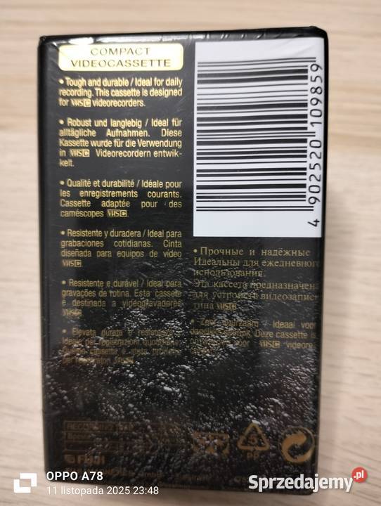 kaseta video z dawnych czasów 0ryginalnie Pozostałe Gryfino sprzedam