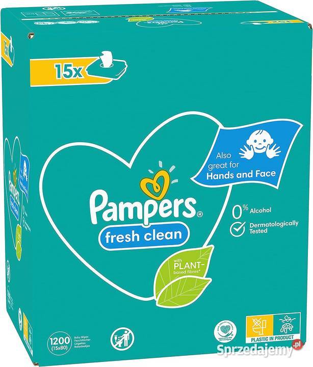 Chusteczki nawilżane Pampers Fresh Clean 1200 Warszawa