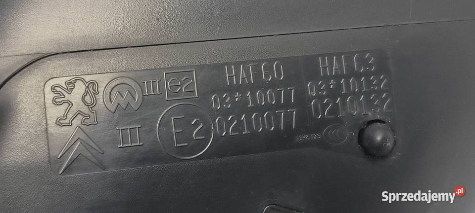 LUSTERKO PRAWE PEUGEOT 508 RXH 0210077 KCQ