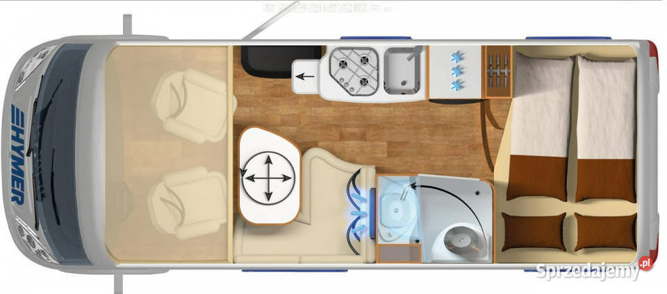 samochody kempingowe HymerEriba MLI 540 małopolskie Gaj