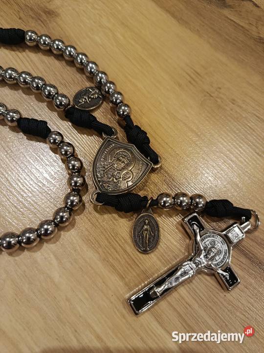 Różaniec linka Paracord stal nierdzewna kolory Jasło