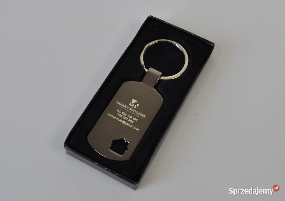 Brelok metalowy jednostronny grawer 50 Leżajsk