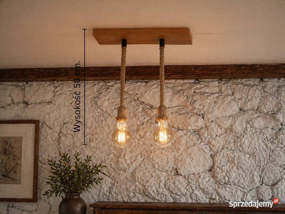 Lampa sufitowa rustykalna OLD WOOD RETRO LSM2