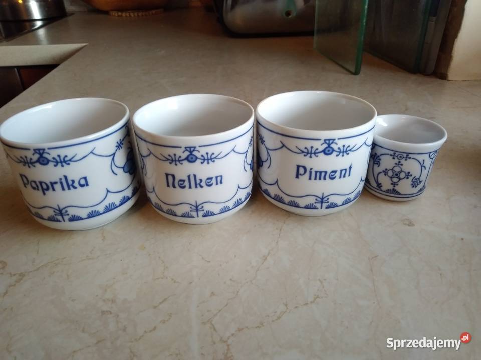 Pojemniki do przyprawporcelana Kahla 6 sztuk 1 AGD drobne Warszawa