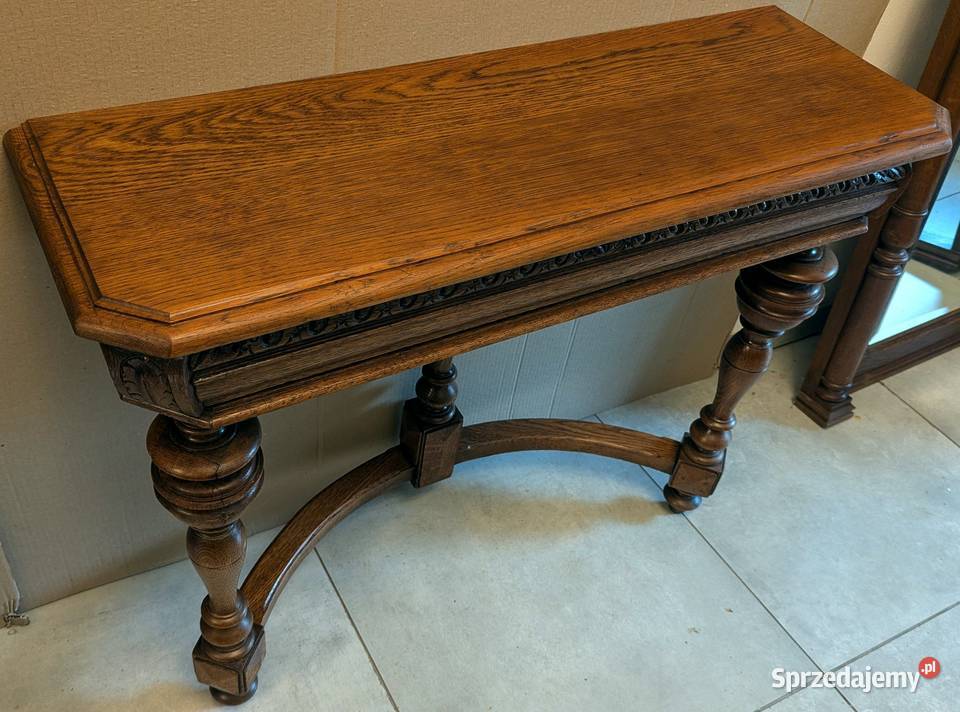 Piękna dębowa konsola eklektycznasklep Dąbrowa śląskie Dąbrowa Górnicza sprzedam