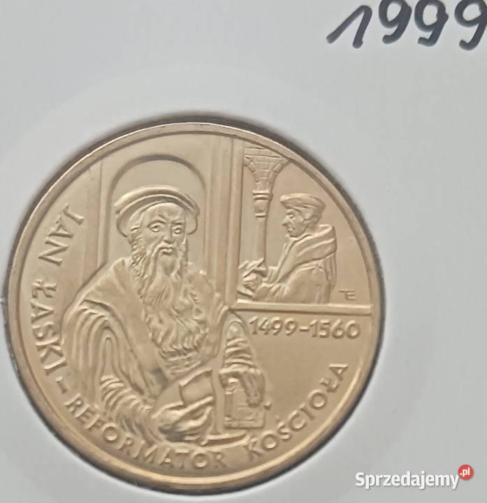 2 Jan Łaski Reformator Kościoła 1999 r mennicze Konin