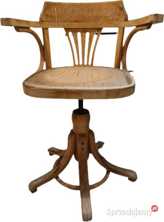 Stare krzesło PRL obrotowe gięte w stylu Thonet małopolskie Kraków