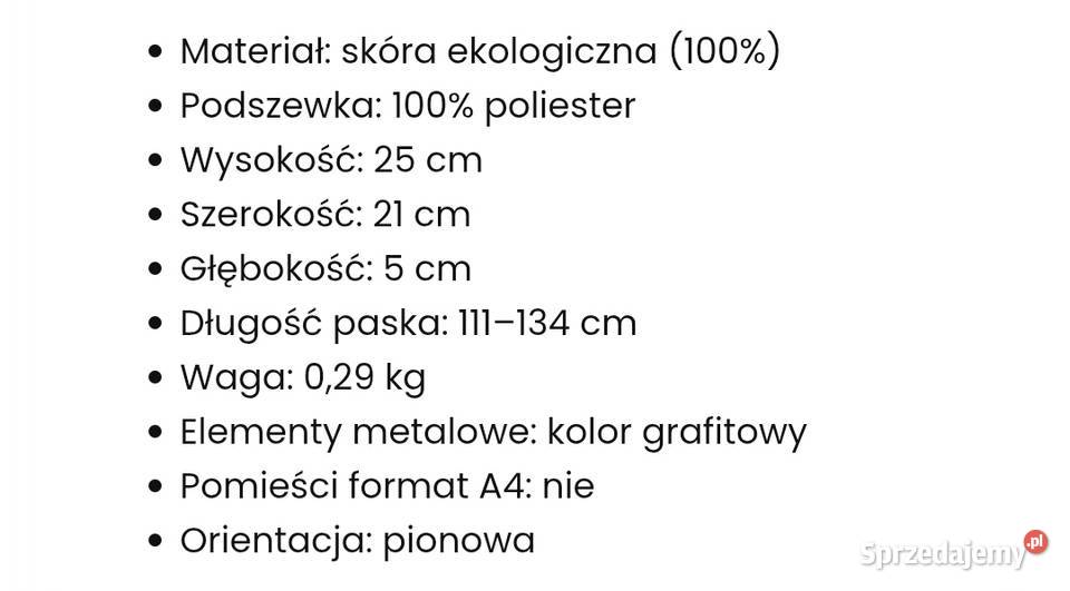 Listonoszka męska Wittchen eko skóra patrz fotki