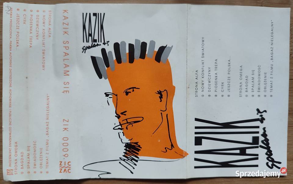 Kazik Spalam się kaseta magnetofonowa Warszawa