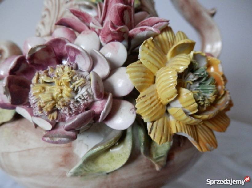 Piękny dekoracyjny porcelanowy włoski wazon zachodniopomorskie Szczecinek