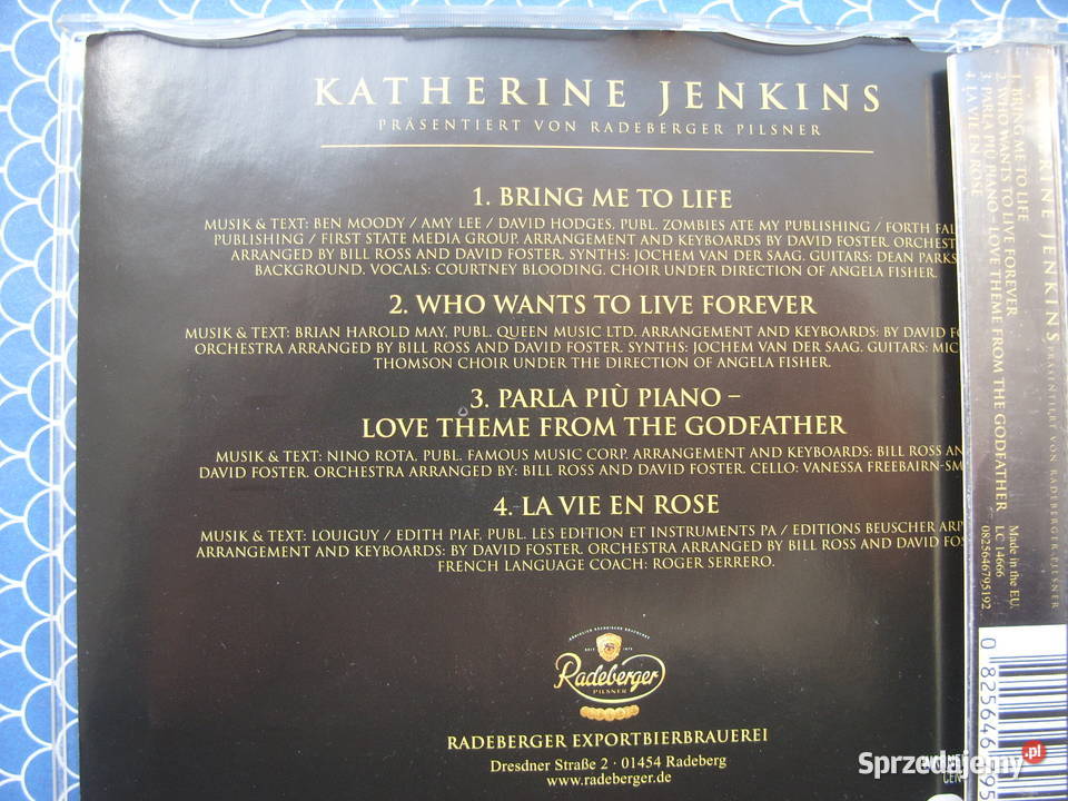 Singiel CD KATHERINE JENKINSNACHT DER STARS 2010 dolnośląskie Wołów