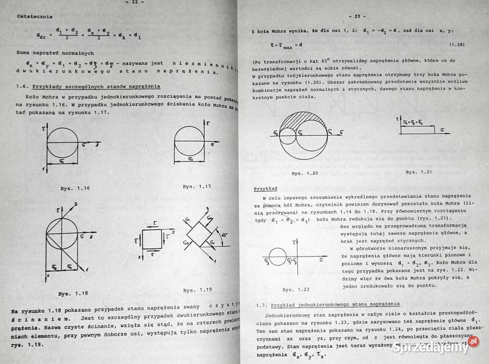 Wytrzymałość materiałów Walery Szuścik Jerzy Rok wydania 1987 Pozostałe