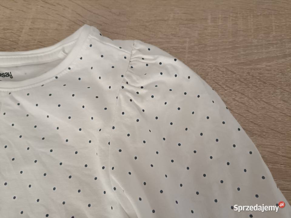 Bluzka biała w kropki Sinsay 110 Odzież Kwidzyn