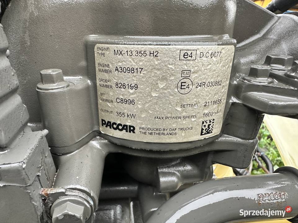 Silnik kompletny daf XF 106 euro 6 lift 480 mx13 wielkopolskie Siedlec