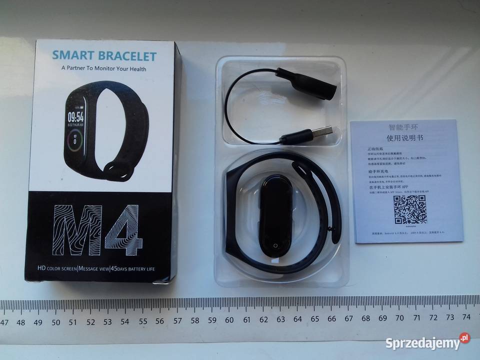 Smart Bracelet M4 nie ładuje się Opaska z