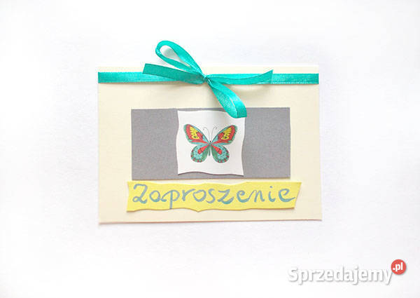 motylek zaproszenie na różne okazje ogólne świętokrzyskie