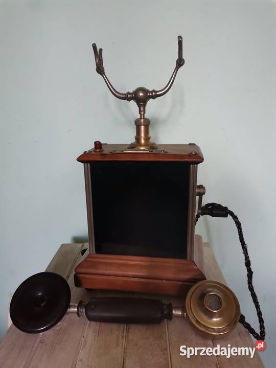 Stary telefon na korbke z lat 30 tych Art Deco Kraków