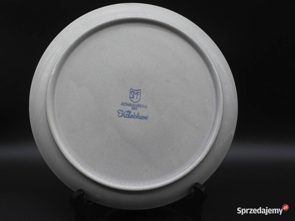 Talerz płytki Schramberg dekorowany motywem Raszków