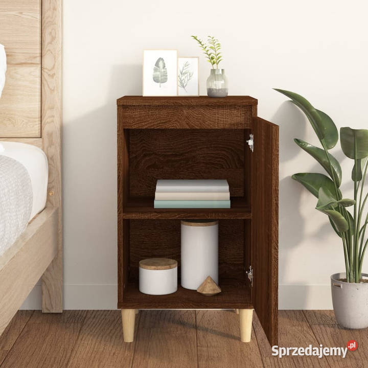 Szafka nocna brązowy dąb 40x35x70 materiał Warszawa