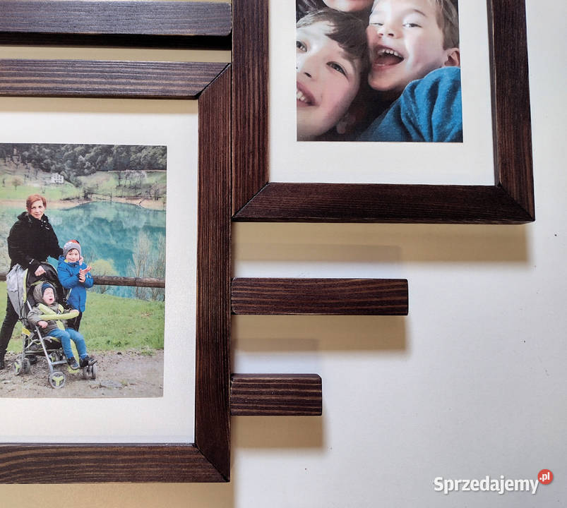 Drewniana Multirama Ramka na 10 zdjęć 15X21 Katowice
